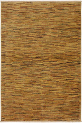 handmade Modern Gabbeh Beige Rust Hand Knotted RECTANGLE 100% WOOL area rug 4  x 6